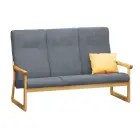 BE - 3 trojkřeslo, koženka OTO SA 2 - koženka tmavě šedá